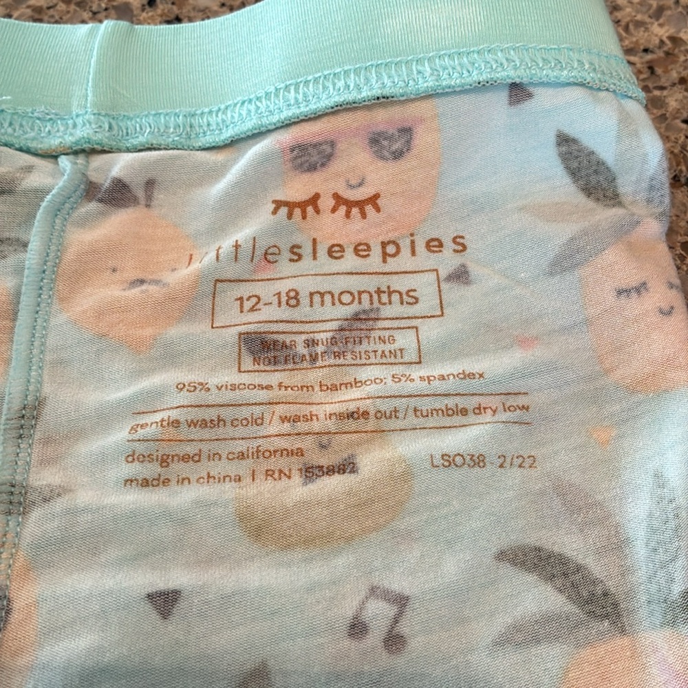 12-18 mos Little Sleepies Pineapple Jams - Picture 11 of 13